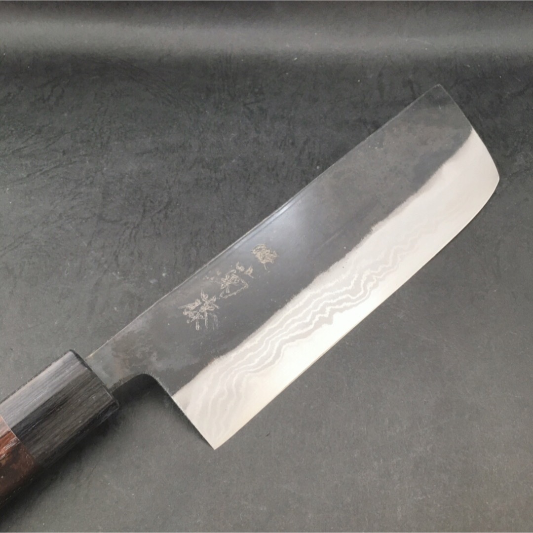 銀座 菊藤 黒打 菜切り包丁 165ミリ 白紙2号多層鋼 - 調理道具/製菓道具