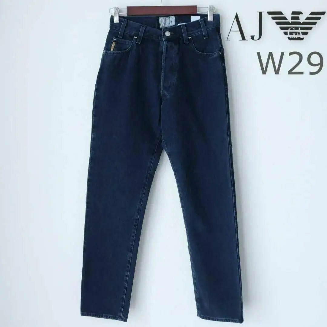 新品 ARMANI JEANS イタリア製 J14 ジーンズ パンツW29 Sインディゴブルー実寸およそ