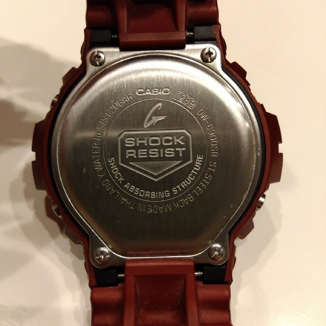 CASIO G‐SHOCK DW‐6900SB バーガンディー ワインレッド-