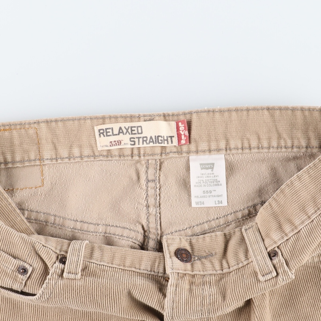 Levi's(リーバイス)の古着 リーバイス Levi's 559 RELAXED STRAIGHT コーデュロイパンツ メンズw33 /eaa376148 メンズのパンツ(その他)の商品写真