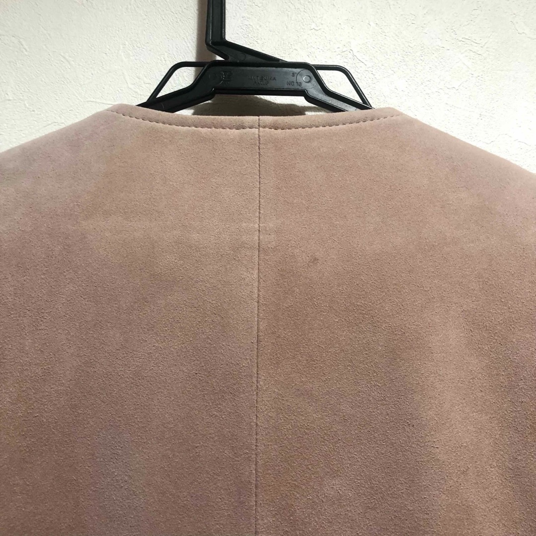 ☆新品・タグ付き☆秋冬 Ri Nominare やぎ革 レザージャケット ピンク-