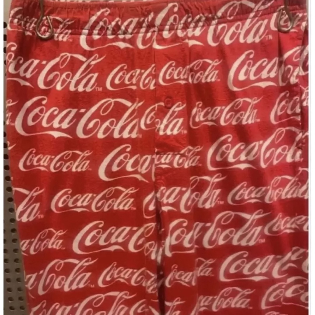 【超人気】　一点物　パジャマパンツ　コカコーラ　coca cola カラフル