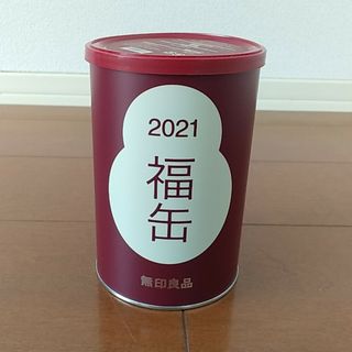 ムジルシリョウヒン(MUJI (無印良品))の無印良品　福缶(中身なし)(小物入れ)