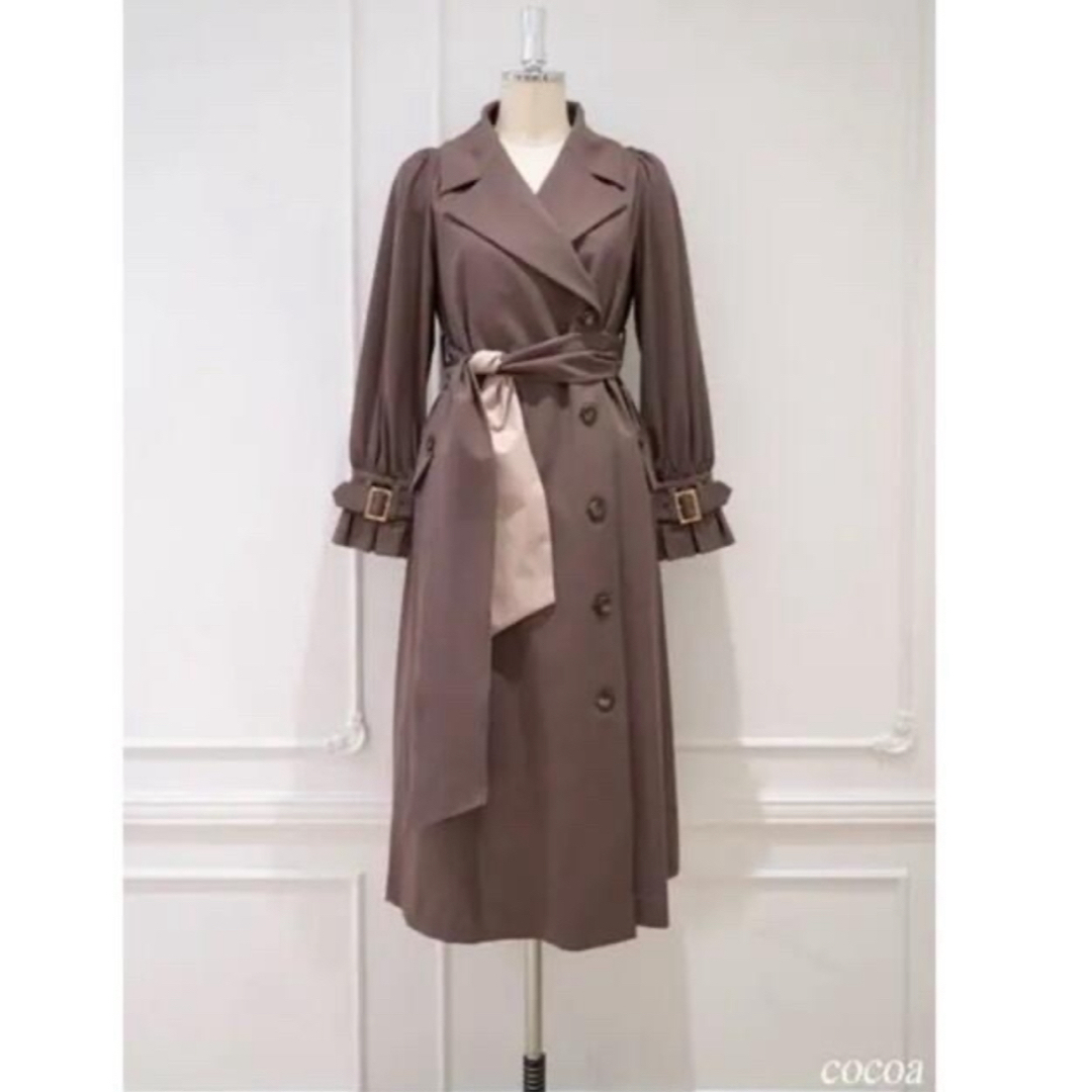 Her lip to(ハーリップトゥ)のHerlipto Belted Dress Trench Coat  レディースのジャケット/アウター(トレンチコート)の商品写真