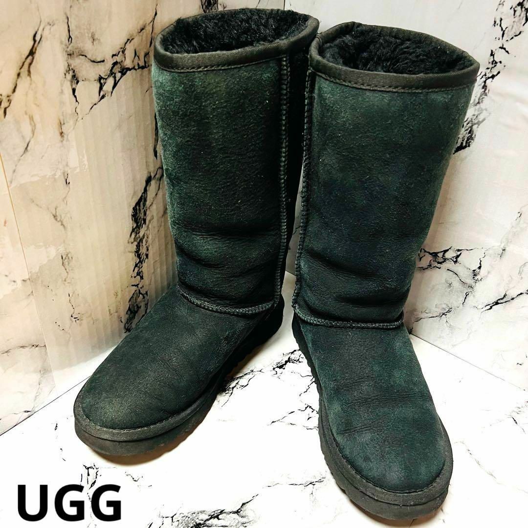 新品、未使用品) 秋冬アイテム☆UGG☆ムートンブーツ☆22～23cm☆黒