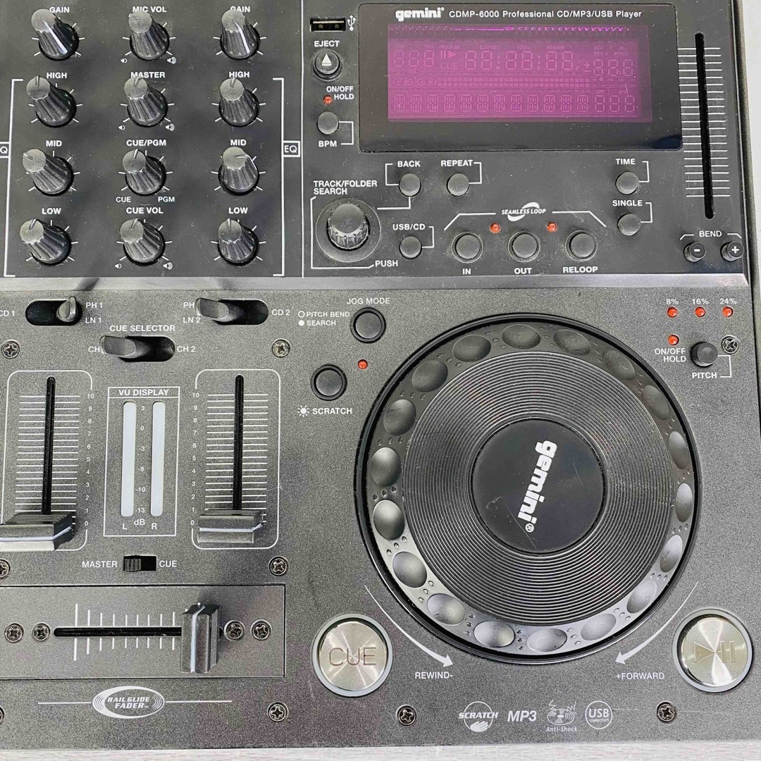 訳あり gemini ジェミニ CDMP-6000 CDJミキシングコンソール 3