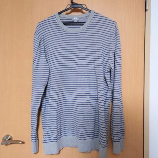 ユニクロ(UNIQLO)のユニクロ/メンズＬサイズ/コットンカシミア/クルーネックセーター長袖(ニット/セーター)