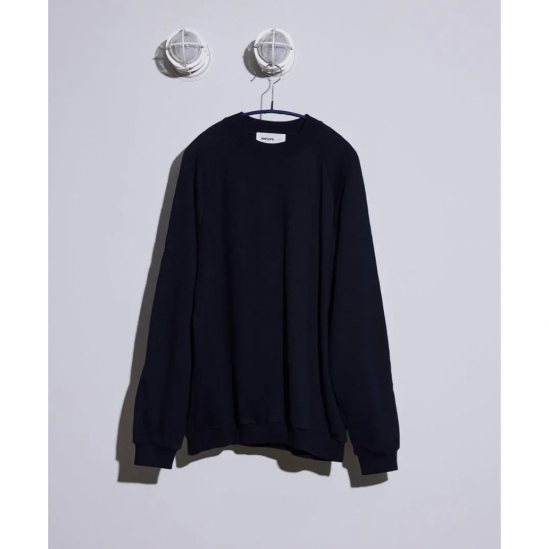 everyone COTTON CREW NECK NAVY スウェット-