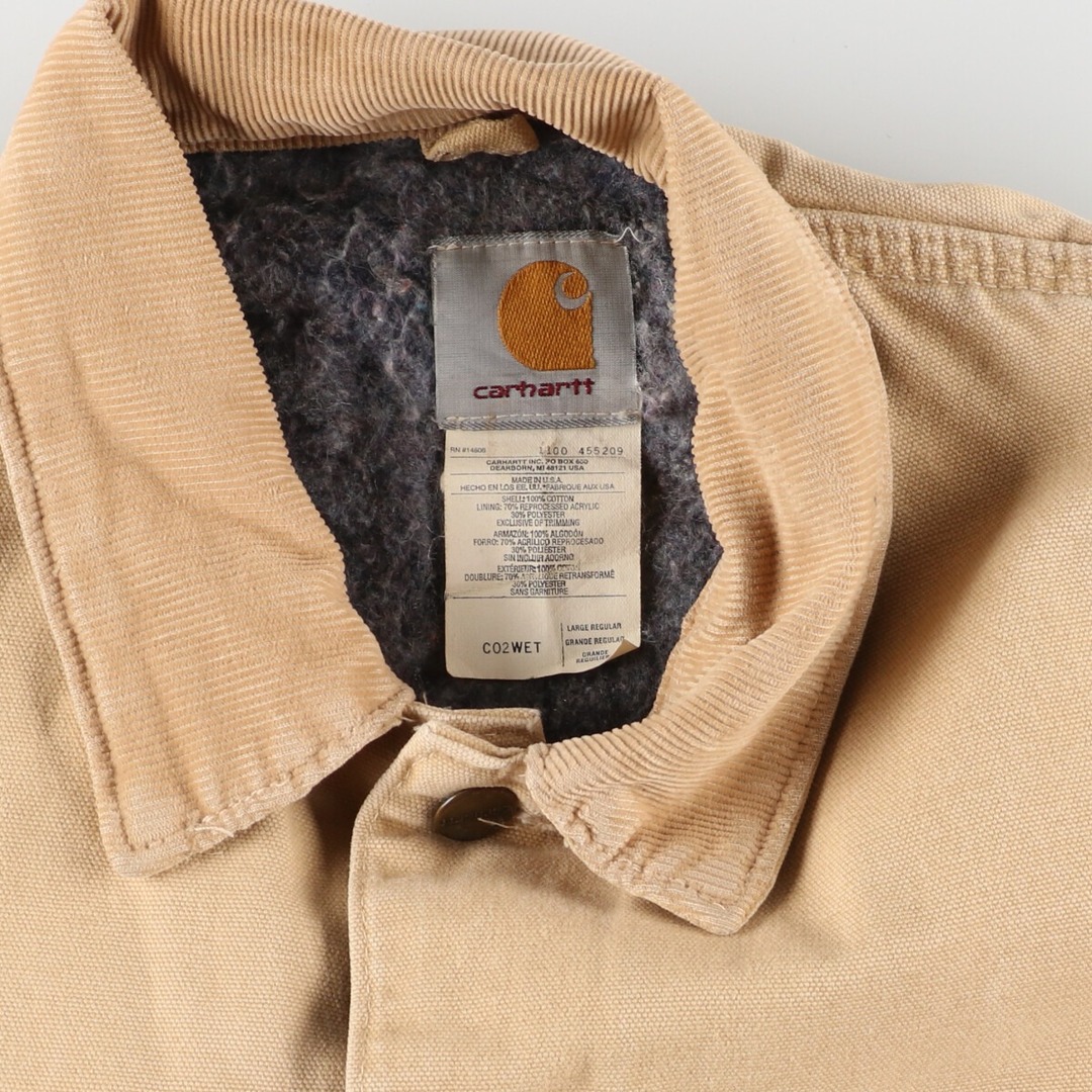 carhartt(カーハート)の古着 90年代 カーハート Carhartt ミシガンチョアコート ダック地ワークジャケット USA製 メンズXL ヴィンテージ /eaa375258 メンズのジャケット/アウター(その他)の商品写真