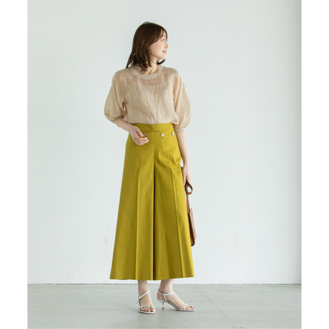 Noble - 22AW 定価1.5万四角Noble シースルー バルーンスリーブ