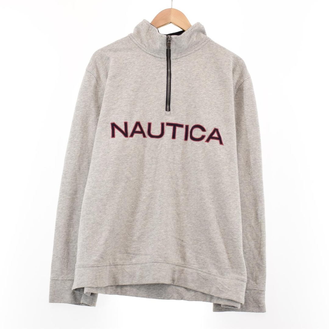 ノーティカ NAUTICA ハーフジップスウェットシャツ トレーナー メンズXL /eaa330066