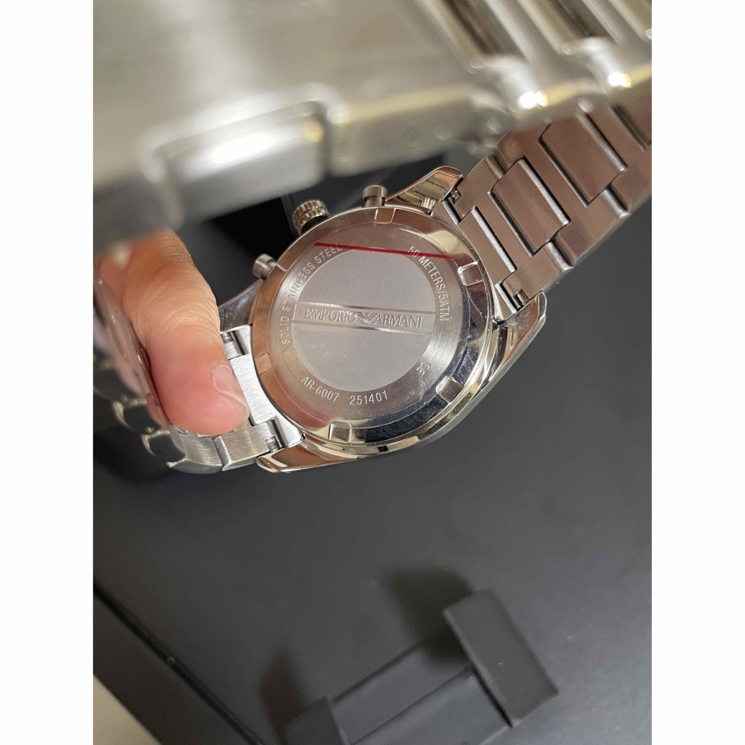 エンポリオアルマーニ腕時計/メンズ/AR6007/シルバーダイアル