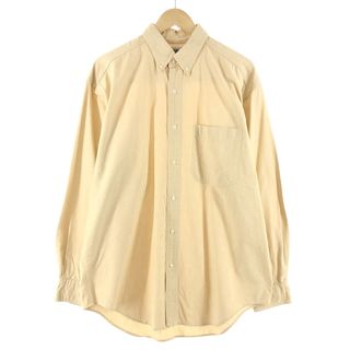 バナナリパブリック(Banana Republic)の古着 ~90年代 バナナリパブリック BANANA REPUBLIC トラベルタグ 長袖 ボタンダウンシャツ メンズL ヴィンテージ /eaa375745(シャツ)