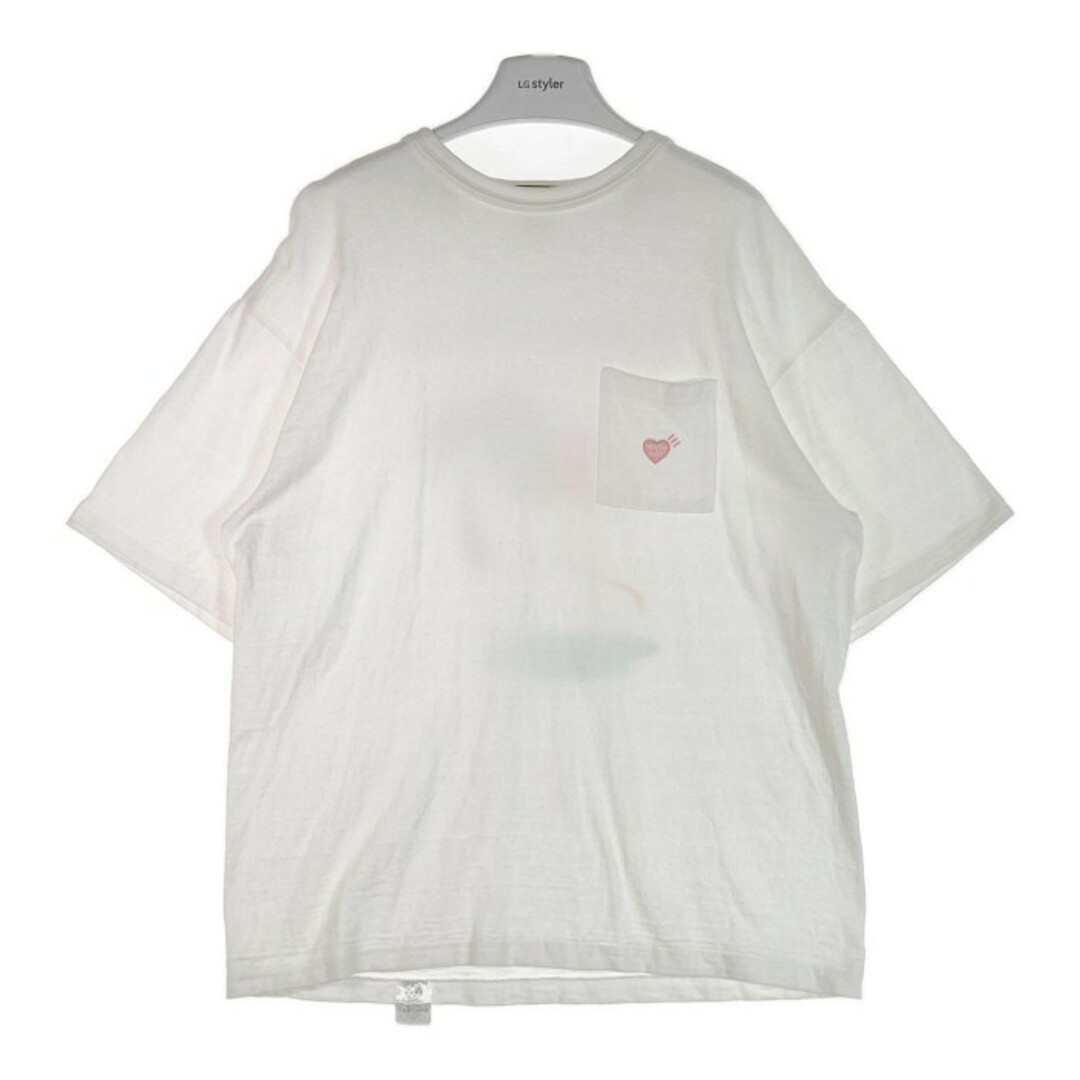 ★ヒューマンメイド 22SS Flamingo Pocket Tee フラミンゴ ポケットTシャツ ホワイト size2XL