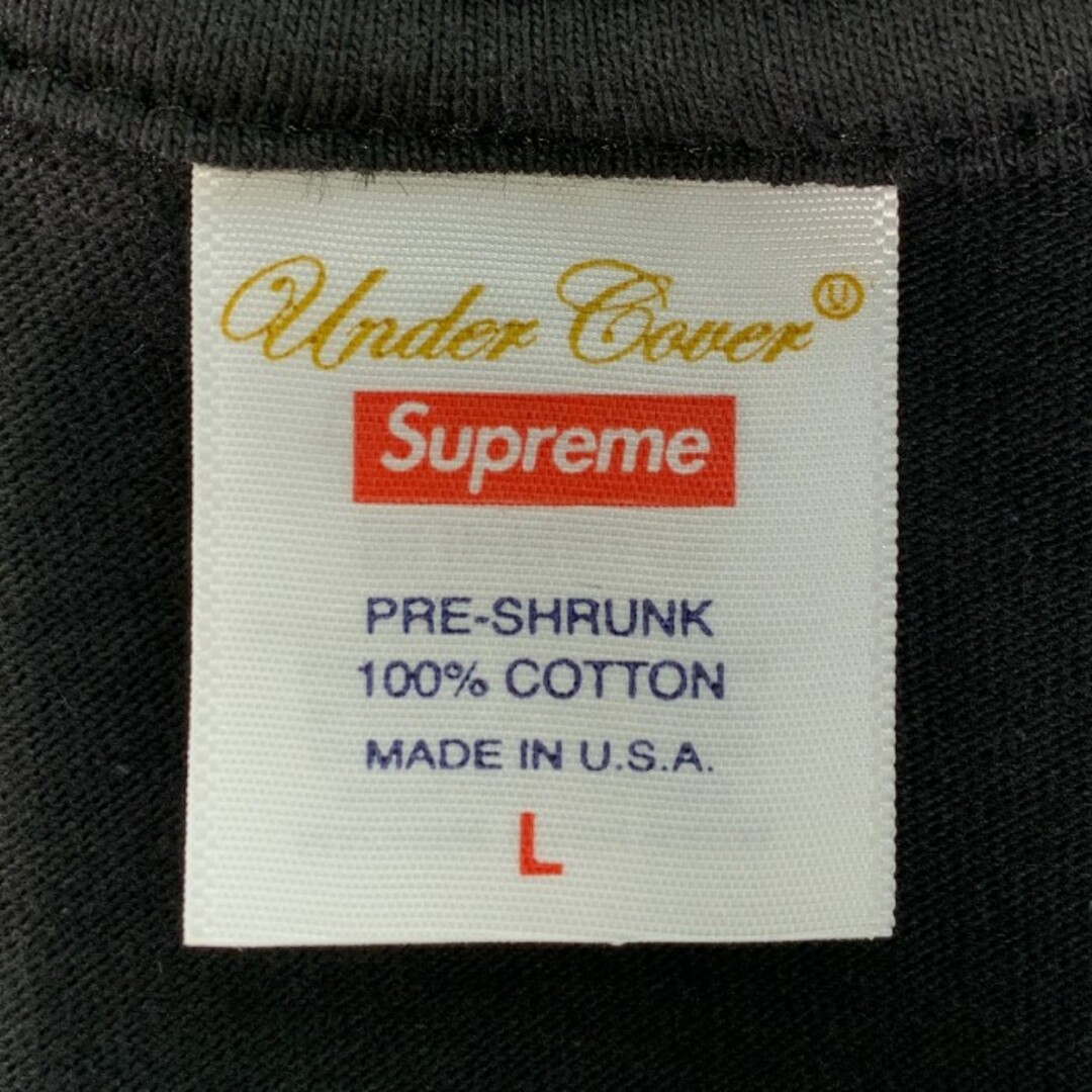 supreme under logo ブラック　L