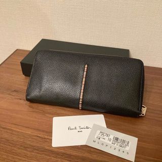 Paul Smith - ポールスミス 長財布 牛革 ブラック ユーズドの通販｜ラクマ