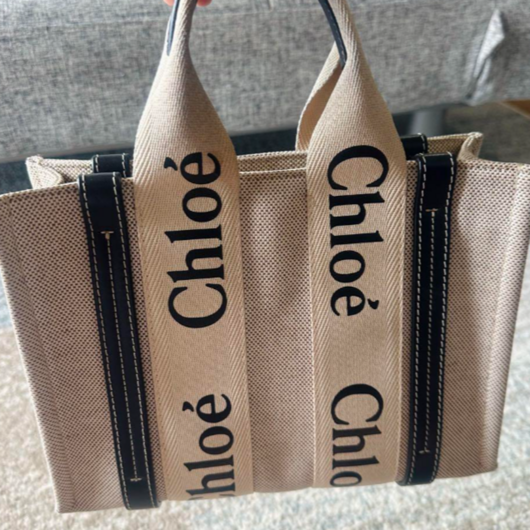 Chloe woody クロエ ウッディ スモール トートバック - トートバッグ