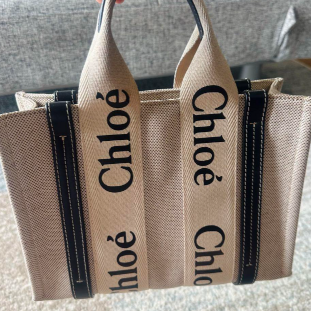 ロングストラップ付きChloe woody クロエ スモール ショルダー