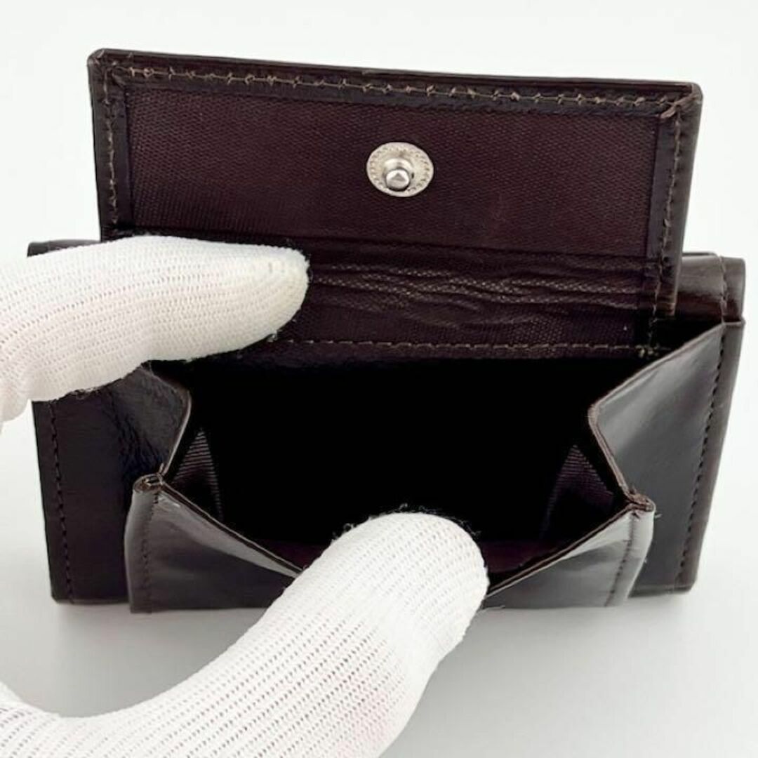三つ折り 財布 小さい メンズ レディース コンパクト 小銭入れ 定期 大容量 メンズのファッション小物(折り財布)の商品写真