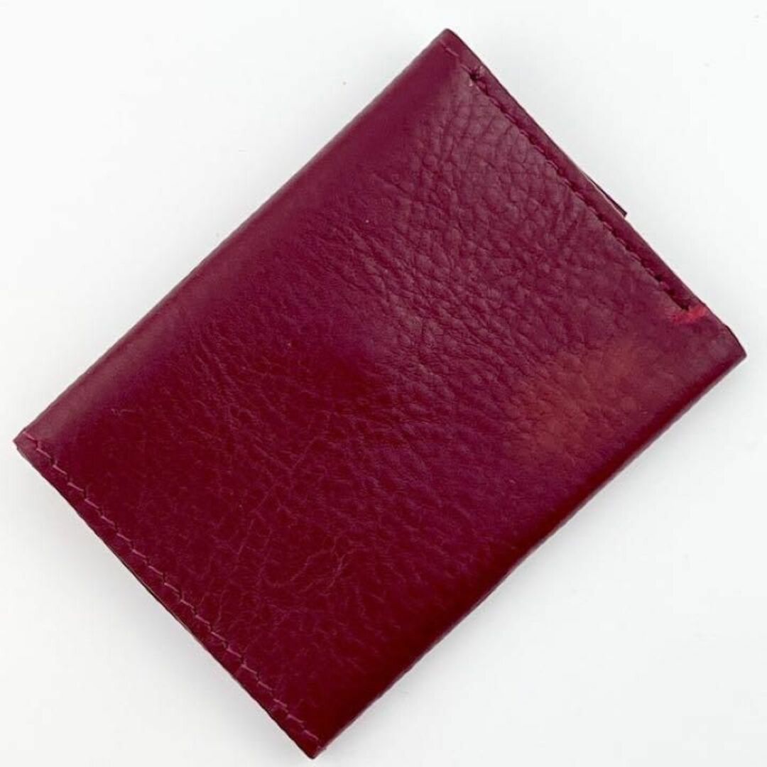 小さい 三つ折り 財布 本革 ミニ ウォレット 小銭入れ 定期 パス ケース レディースのファッション小物(財布)の商品写真
