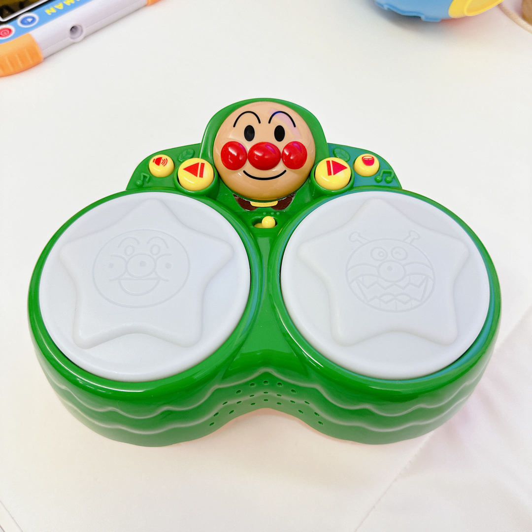 Agatsuma(アガツマ)のアンパンマン 森のマジカルボンゴ 太鼓 知育玩具 リズム 音楽 音が鳴る  キッズ/ベビー/マタニティのおもちゃ(楽器のおもちゃ)の商品写真
