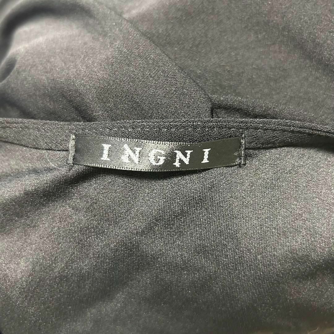 INGNI(イング)の美品✨【INGNI】ストレッチフレアワンピース　ウエストゴム　裾透け　さらさら レディースのワンピース(ロングワンピース/マキシワンピース)の商品写真