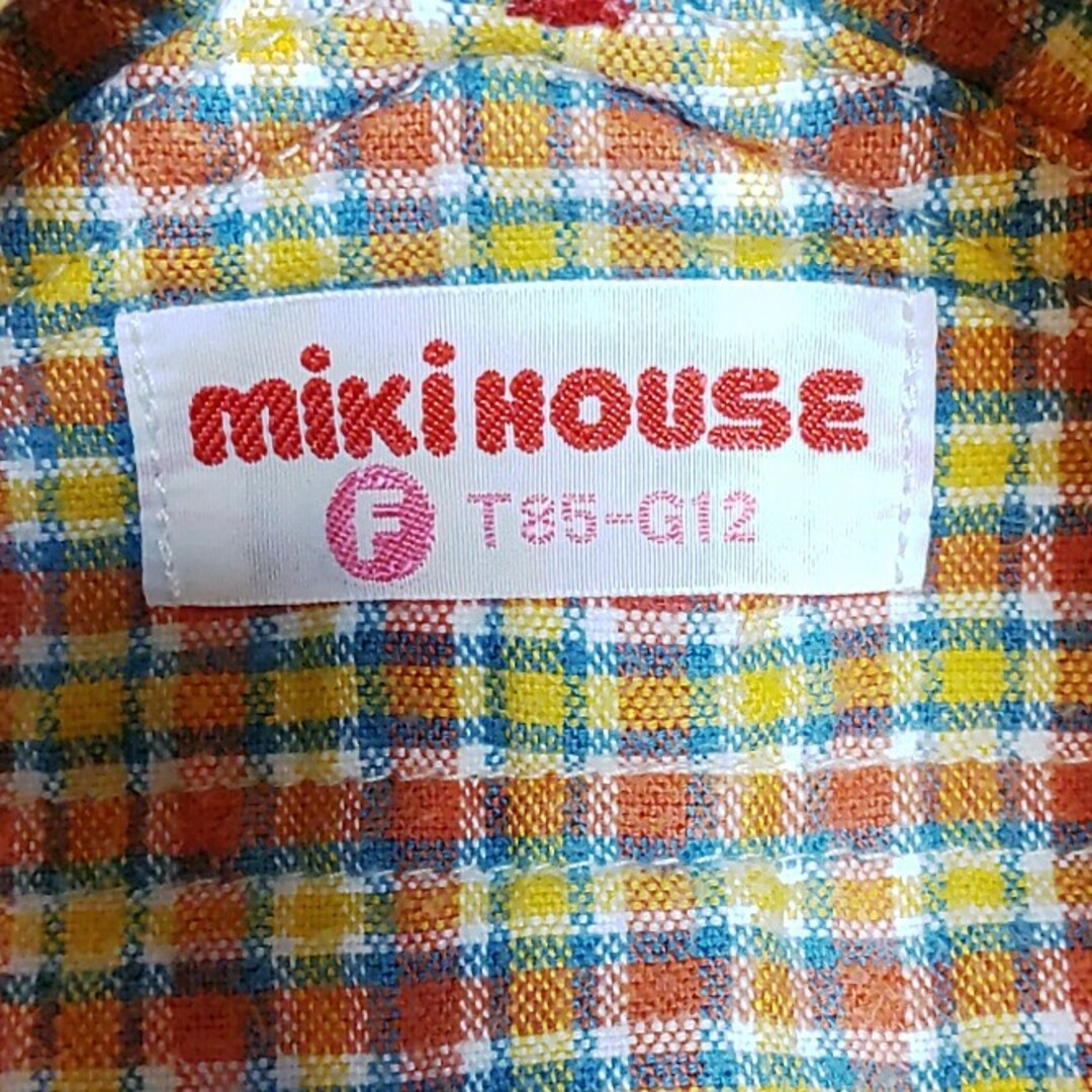 mikihouse(ミキハウス)の値下げ　ミキハウス オーバーオール 85 キッズ/ベビー/マタニティのベビー服(~85cm)(カバーオール)の商品写真