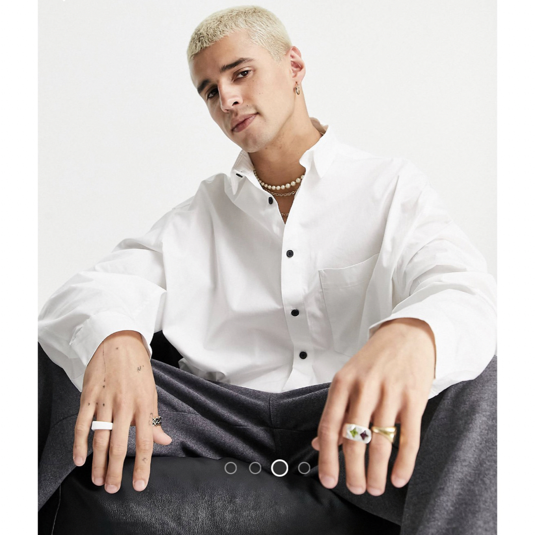 asos(エイソス)のASOS ウィメンズ　オーバーサイズ　シャツ メンズのトップス(シャツ)の商品写真