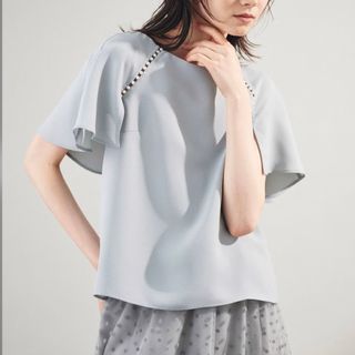 GRACE CONTINENTAL - ヴィンテージフラワートップ ベージュの通販 by