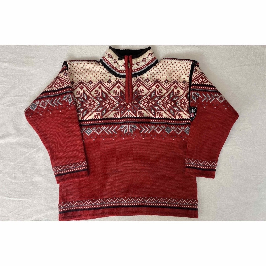 dale of norway ノルディック柄 ハーフジップニット 北欧