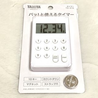 タニタ(TANITA)の《TD-415/ホワイト系》デジタルタイマー マグネット付 タニタ TANITA(収納/キッチン雑貨)