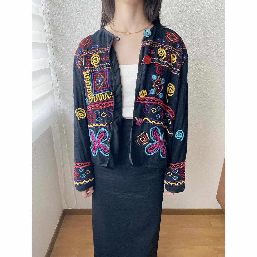 Ron Herman - ヴィンテージ インド綿刺繍ジャケット アウター