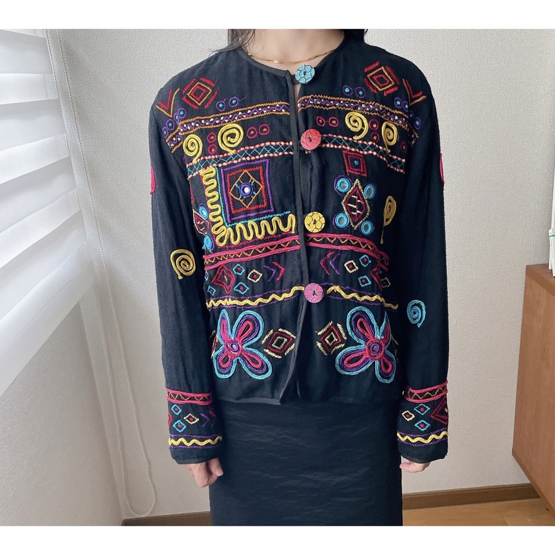 Ron Herman - ヴィンテージ インド綿刺繍ジャケット アウター