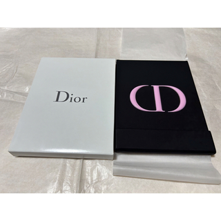 ディオール(Dior)の【難があり】ディオール   卓上 ミラー    ブラック&ピンク ノベルティ(ミラー)