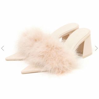 pointed toe fur mule melt the lady