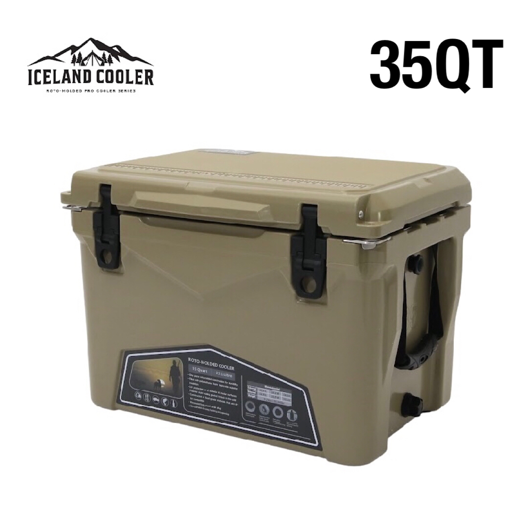 残微 New ICELANDCOOLER アイスランドクーラーボックス 35QT