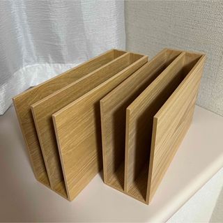 ムジルシリョウヒン(MUJI (無印良品))の無印　木製収納スタンド・Ａ５サイズ(ケース/ボックス)