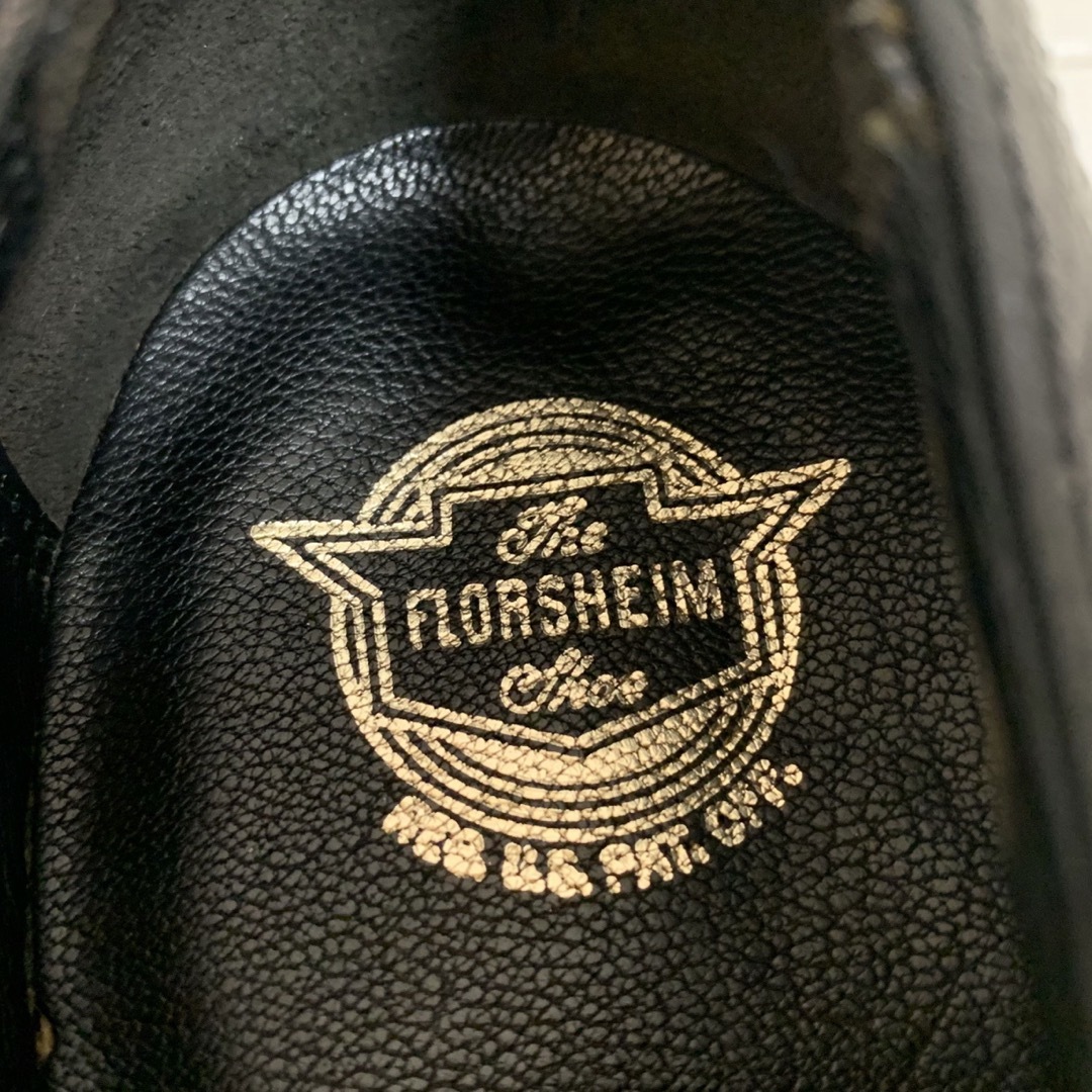 FLORSHEIM VINTAGE 1978s 青窓 レザーシューズ ブラック 9