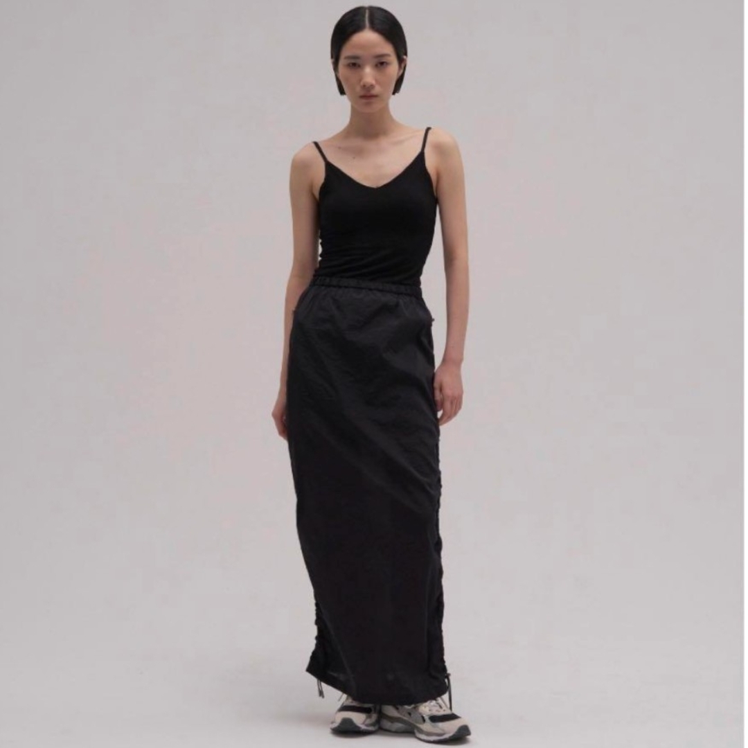 値下げ【未開封】ENOF  nylon skirt　black
