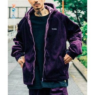 サブサエティ(Subciety)の【PURPLE】CORDUROY ZIP HOODY(その他)