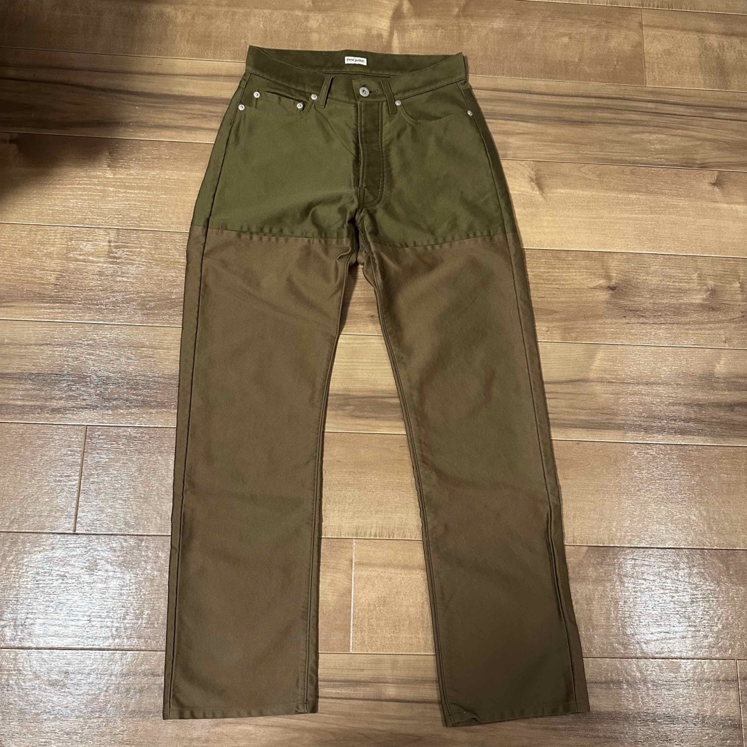 INSCRIRE back satin slit pants