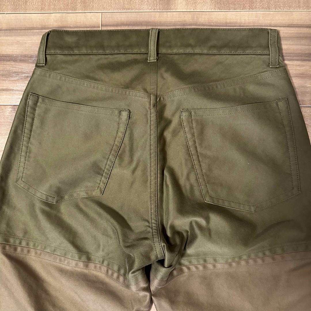 INSCRIRE back satin slit pants