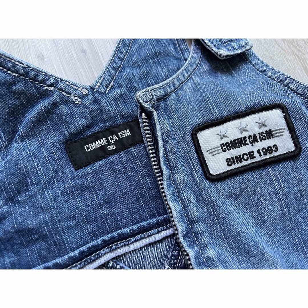 COMME CA ISM(コムサイズム)のコムサイズム　サロペット　デニム　 キッズ/ベビー/マタニティのベビー服(~85cm)(パンツ)の商品写真
