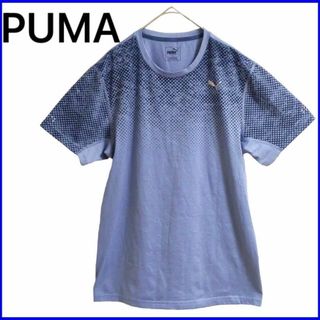 プーマ(PUMA)のPUMA プーマ 半袖シャツ ブルー Lサイズ ランニングシャツ スポーツ(Tシャツ/カットソー(半袖/袖なし))