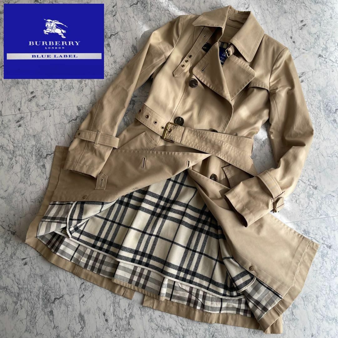 BURBERRY BLUE LABEL - 良品 バーバリーブルーレーベル トレンチコート