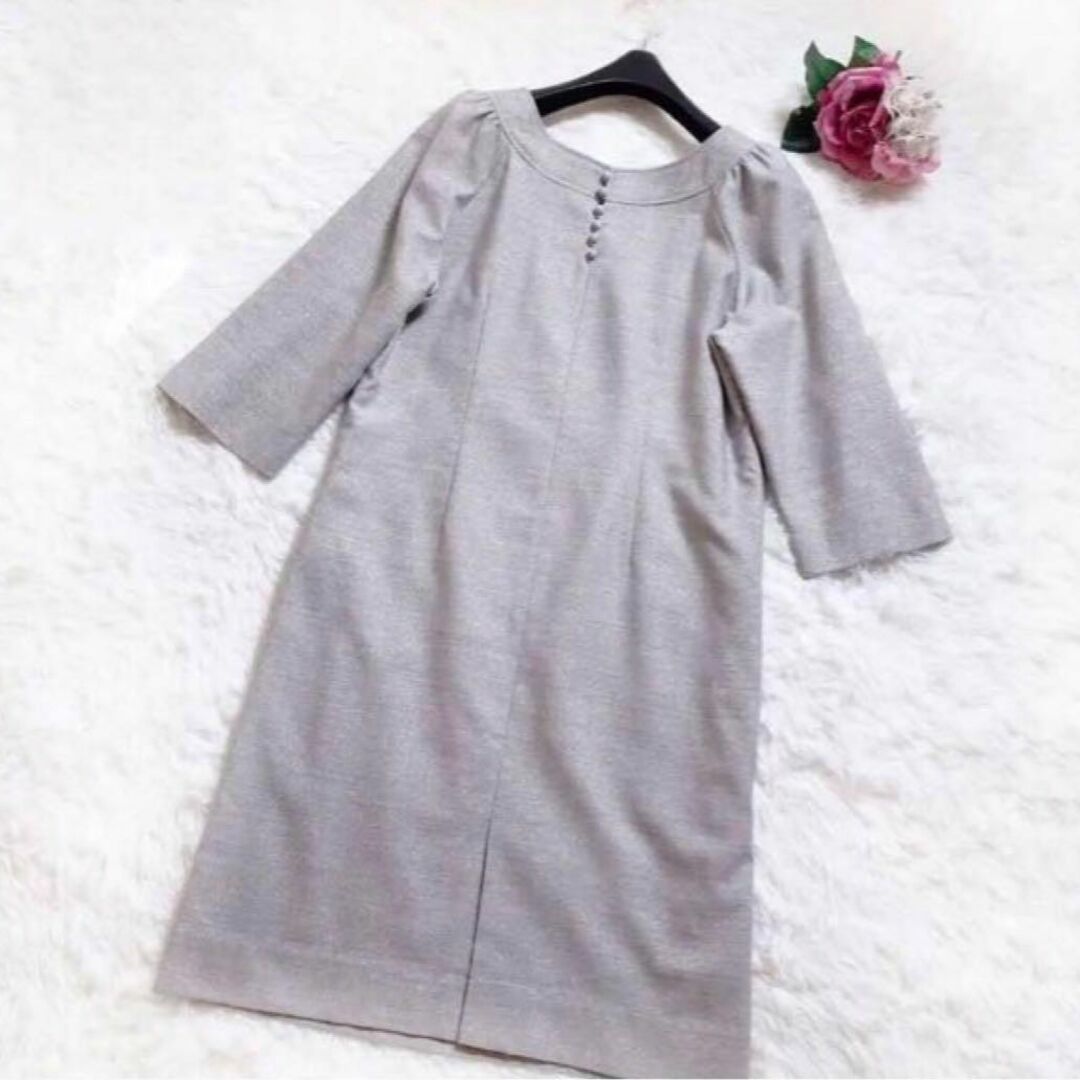 【大きいサイズ】美品 23区 ツイード ワンピース ラメ 3Lフォーマル