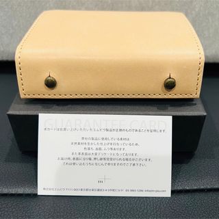 エムピウ(m+)のエムピウ M＋ ミッレフォッリエ2 TAN27 ヌメ革 タン(折り財布)