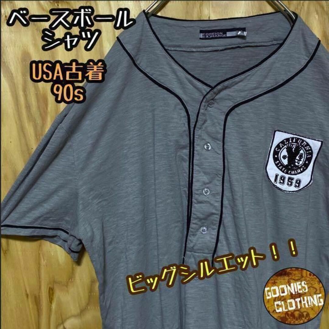 USA 90s 半袖 ベースボール シャツ プルオーバー Tシャツ ヘンリー