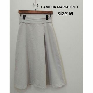 L'AMOUR MARGUERITE スエード ラップ風スカート ミモレ丈 M(ひざ丈スカート)
