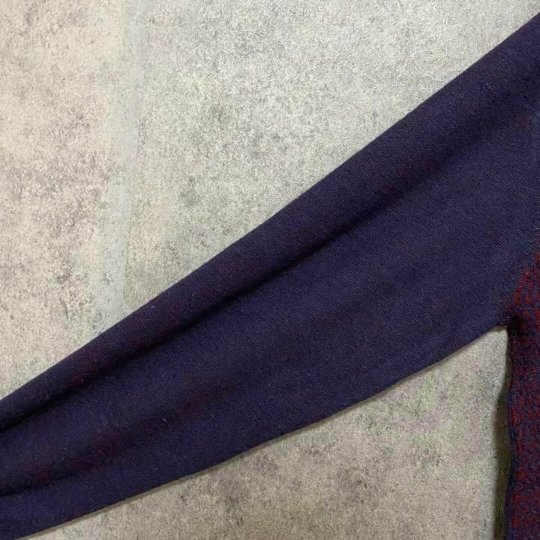 90s vintage 総柄ニット セーター メンズ XL 個性派 Y3